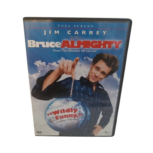 DVD Movie Case ONLY Jim Carey Bruce Almighty Blue Red White - Picture 4 of 4